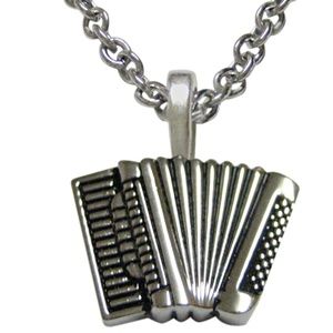 Accordian Music Instrument Pendant Unisex Necklace